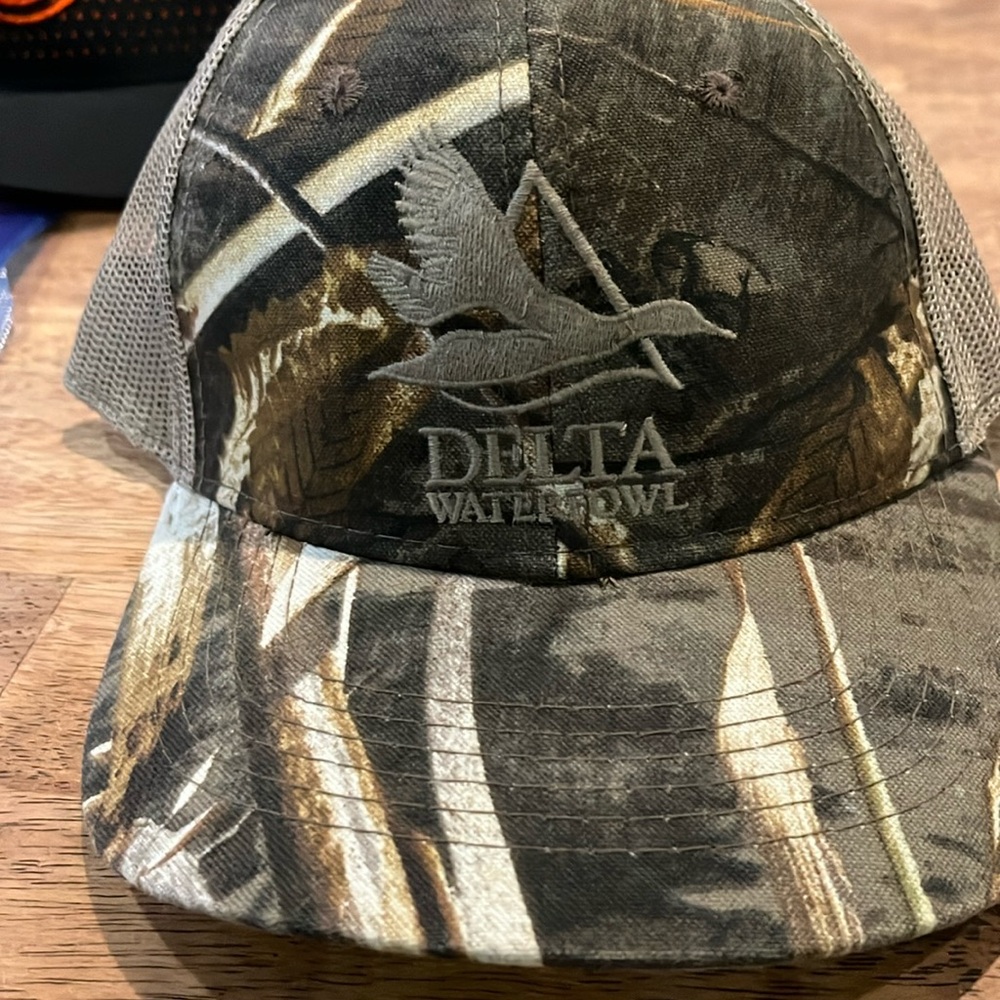 Camo Delta waterfowl snap back hat
